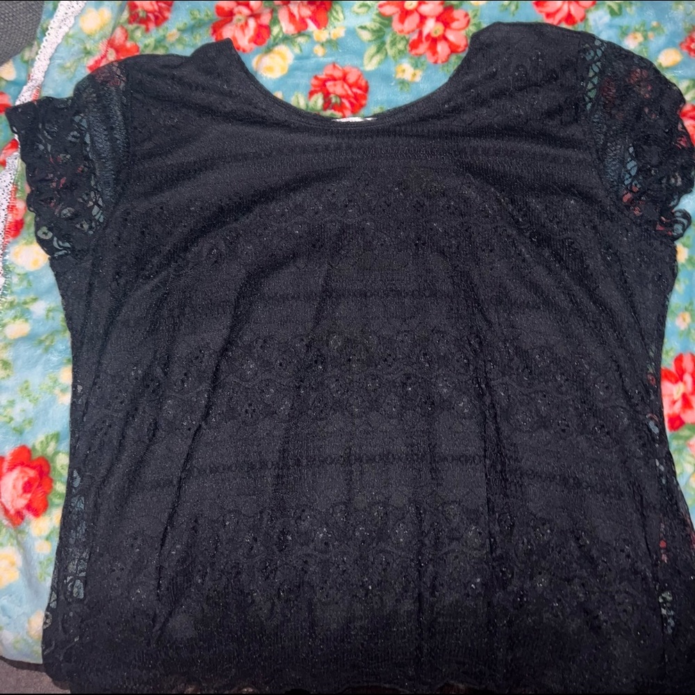 Black Lace Top